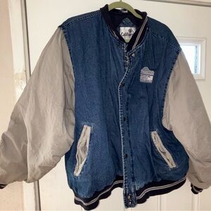 Blue and Gray Men's Jacket
